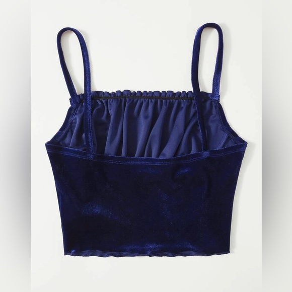 Velvet crop tank top - Picture 2 of 2